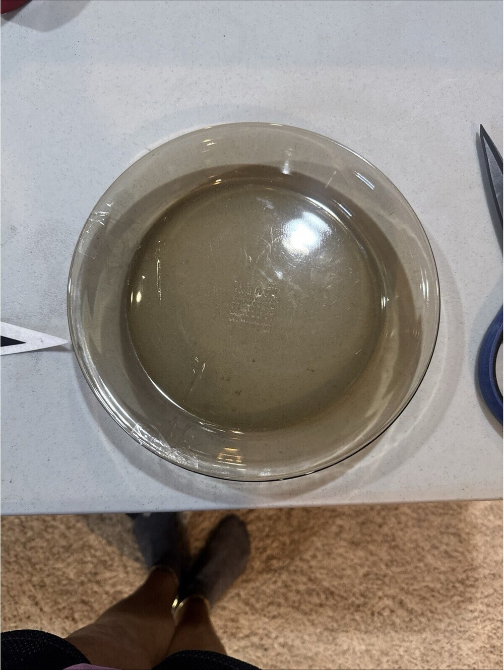 Vtg Pyrex Baking Plate Smoke Round Originals  #209  23cm Corning NY CH23 [COPY]